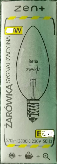 Żarówki świeczki zwykłe E14