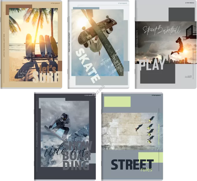 ZESZYT TOP 2000 POSTER A5/60K LINIA Z MARGINESEM