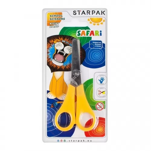 Nożyczki szkolne 13,5cm praworęczne STARPAK