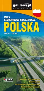 Polska - mapa samochodowo - krajoznawcza - mapa papierowa