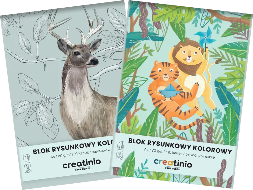 BLOK RYSUNKOWY CREATINIO A4/10K KOLOROWY