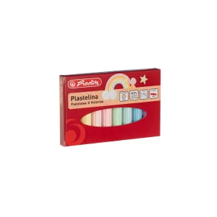 PLASTELINA HERLITZ 8 KOLORÓW PASTELOWA