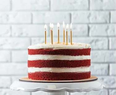 Świeczki B&C urodzinowe złote