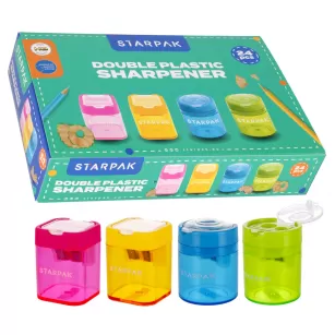 Temperówka 2 ostrza okrągła/kwadratowa display A'24 STARPAK