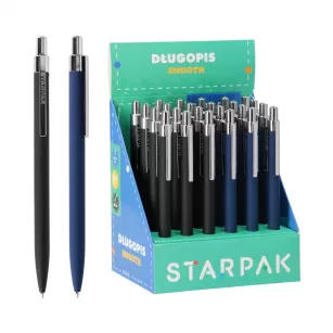 Długopis automatyczny metalowy 0,7 Smooth op.24 szt. STARPAK