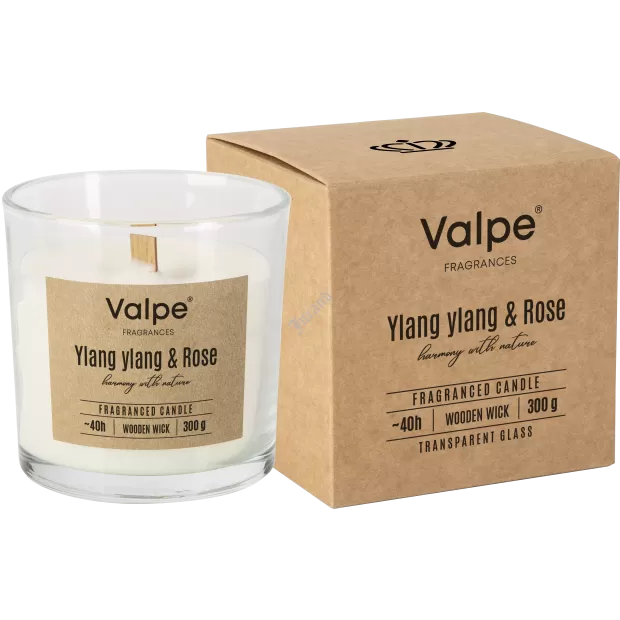 Świeca zapachowa z drewnianym knotem