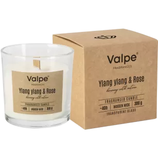 Świeca zapachowa z drewnianym knotem