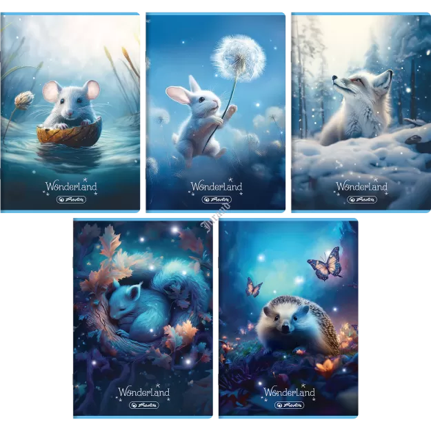 ZESZYT HERLITZ WONDERLAND A5/32K KRATKA Z MARGINESEM