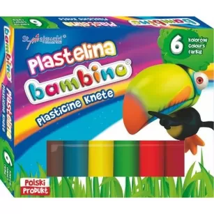Plastelina 6 kolorów Bambino MAJEWSKI