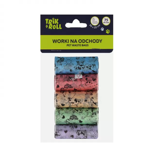 Worki na odchody 75szt 4rolki