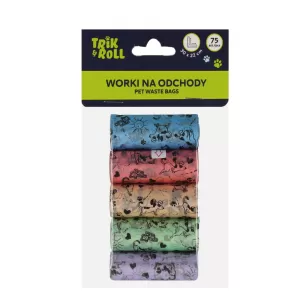 Worki na odchody 75szt 4rolki