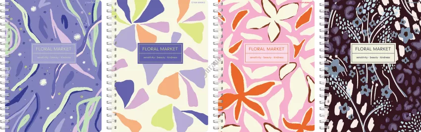 KOŁOZESZYT TOP 2000 FLORADELIC A5/80K KRATKA