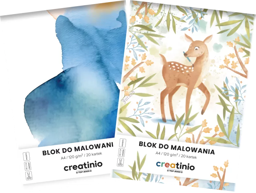 BLOK DO MALOWANIA CREATINIO A4/20K BIAŁY