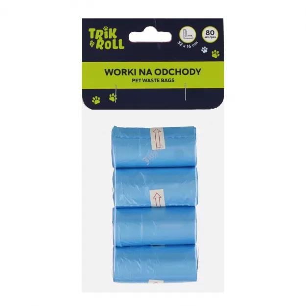 Worki na odchody 80szt 4rolki