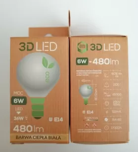 Żarówka LED kulka E14 6W