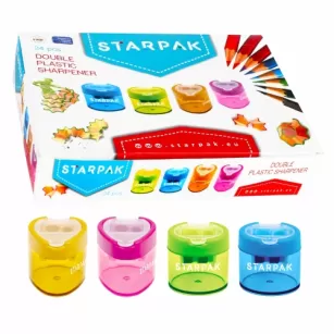 Temperówka 2 ostrza owal/trójkąt STARPAK