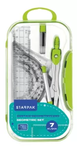 Zestaw szkolny geometryczny 7el. mix STARPAK