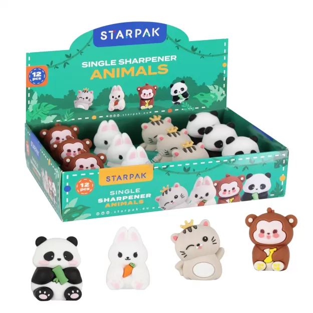 Temperówka pojedyncza Animal op.12szt. STARPAK