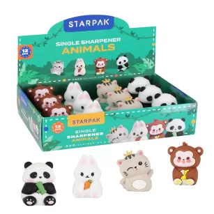 Temperówka pojedyncza Animal op.12szt. STARPAK