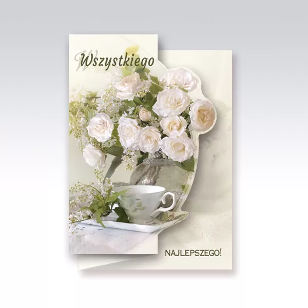 Karnety B6 serdeczne życzenia wycinane