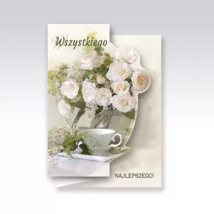 Karnety B6 serdeczne życzenia wycinane