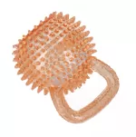 Zabawka dla psa Piłka 9,5cm z uchwytem pomarańczowy - 2