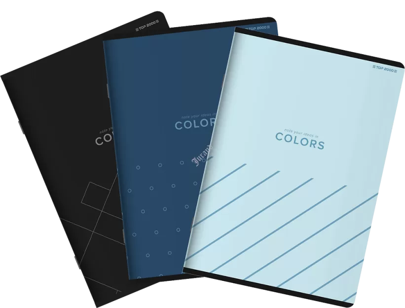 Zeszyt TOP 2000 Colors A6/48K kratka MIX