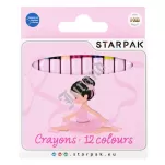 Kredki woskowe 12 kolorów STARPAK - 2