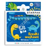 Kredki woskowe 12 kolorów STARPAK - 4