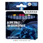 Kredki woskowe 12 kolorów STARPAK - 12