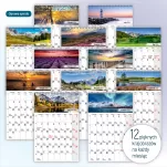 Kalendarz biurkowy pejzaże - 3