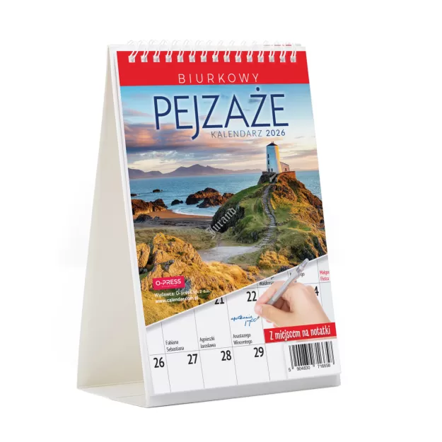 Kalendarz biurkowy pejzaże