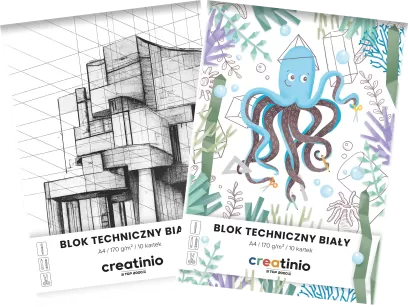 BLOK TECHNICZNY CREATINIO A4/10K BIAŁY