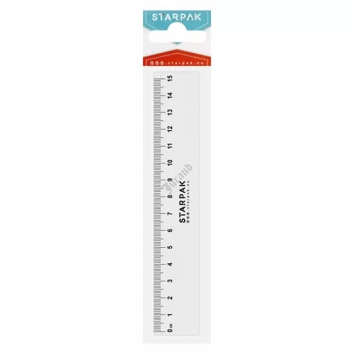 Linijka plastikowa 15 cm STARPAK