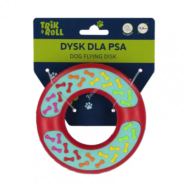 Dysk dla psa 13,8cm czerwony