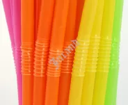 Rurki (słomki) łamane wielokrotnego użytku, różne kolory 5x210mm/ 50 szt. - 2