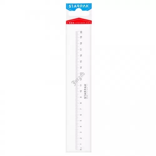 Linijka plastikowa 20 cm STARPAK