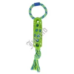 Zabawka dla psa Szarpak 40 cm z z gumową siatką zielony - 3