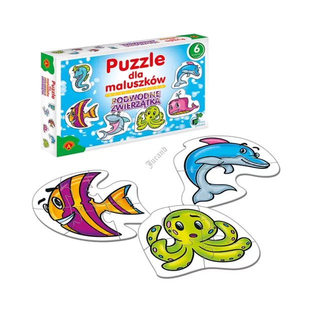 Puzzle dla Maluszków – Podwodne Zwierzątka