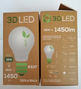 Żarówka LED E27 18W