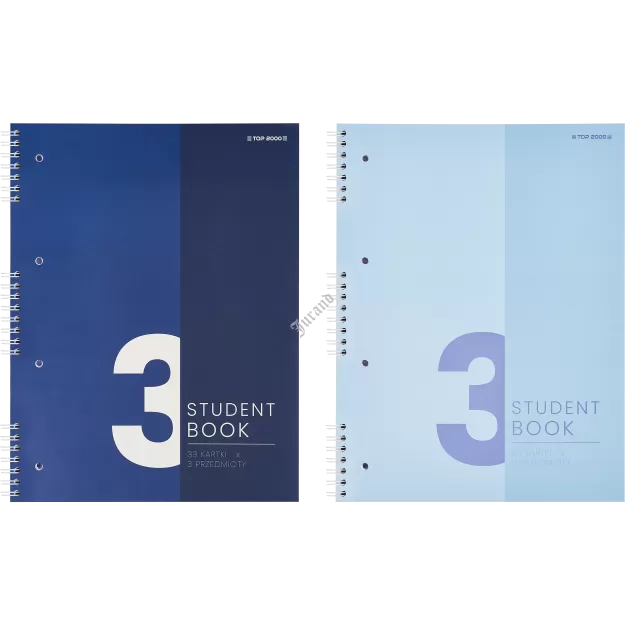 KOŁOZESZYT TOP 2000 STUDENT BOOK A5/100K 3 PRZEDMIOTY