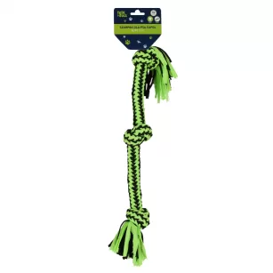 Zabawka dla psa Szarpak 50 cm supeł zielony