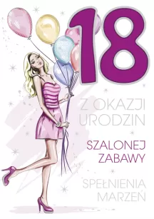 Karnety B6 urodziny z cyferką s699