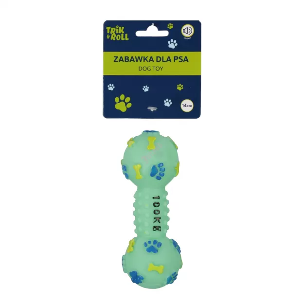 Zabawka dla psa Kość z dźwiękiem 14cm miętowa