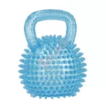 Zabawka dla psa Piłka 9,5cm z uchwytem niebieska - 3