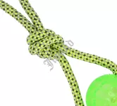 Zabawka dla psa Szarpak 36 cm z piłką zielony - 2