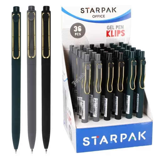 Długopis automatyczny żelowy Klips STARPAK