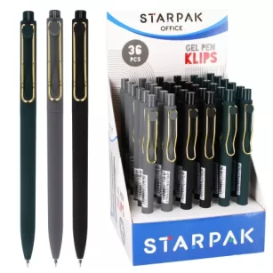 Długopis automatyczny żelowy Klips STARPAK