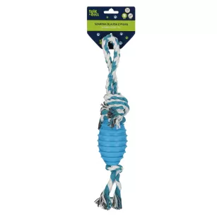 Zabawka dla psa Szarpak 34 cm z piłką