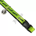 Obroża dla kota 1 cm z dzwonkiem odblaskowa - 3